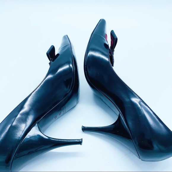 Marc Jacobs Black Red stiletto pumps heels SZ 9 - Picture 7 of 11